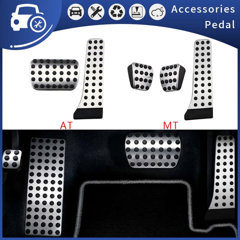 Stainless Steel Pedal Accessories for Mercedes C E GLK GLC S SL CLS Cars Brake Accelerator Pedal Parts Auto Accessories