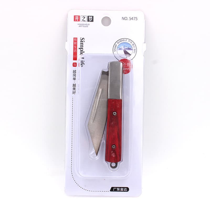 Jingzhimeng Foldable Knife Stainless Steel Fruit Outdoor Knife Multifunctional Tool Camping Multi-Purpose