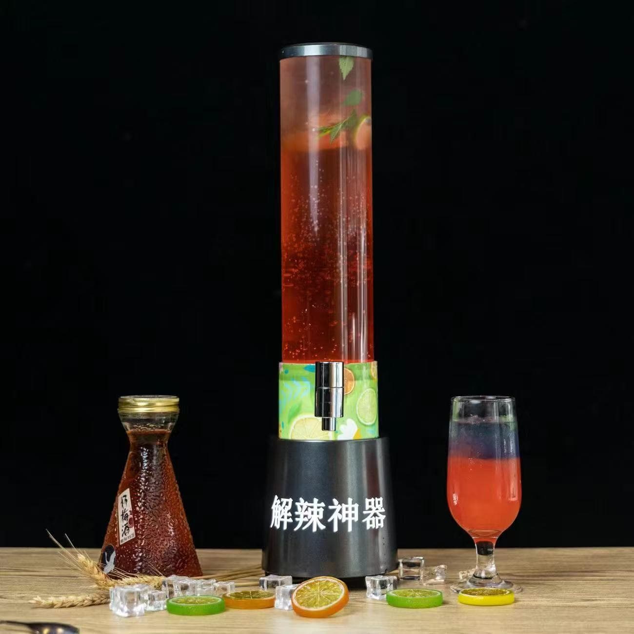 26 Cross-Border Hot Selling Internet Celebrity Glowing Wine Dispenser Beer Keg KTV Nightclub Bar Detachable Juice Bucket with Filter