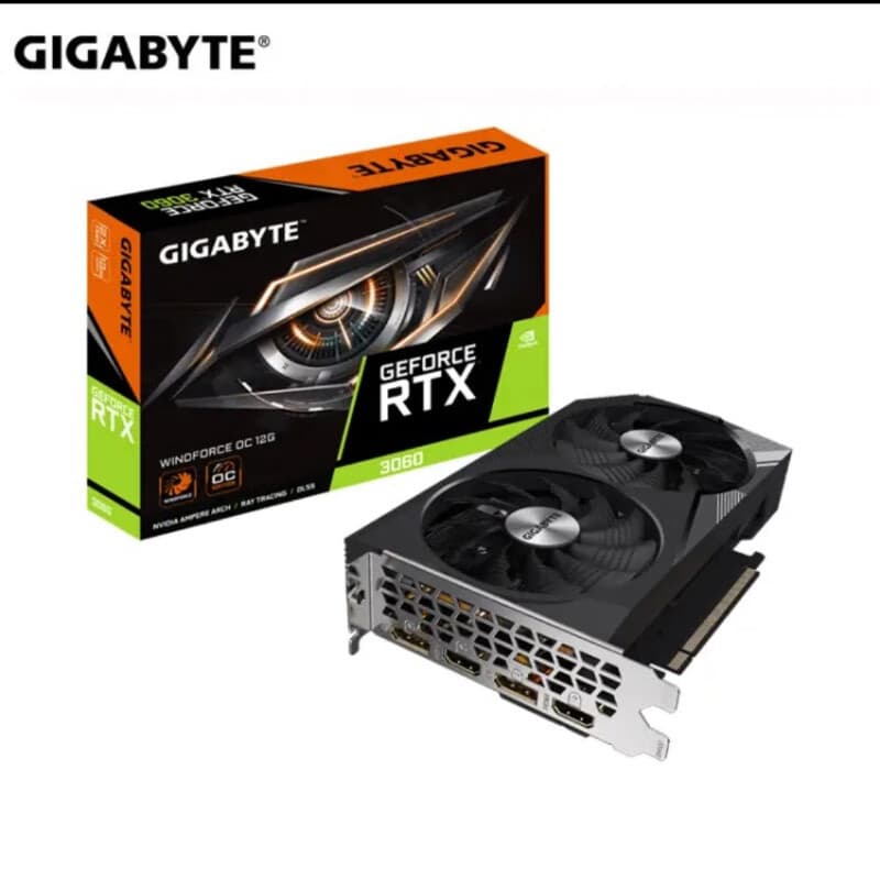 Compatible with Gigabyte RTX 3060 Windforce GV-N3060WF2OC-12GD Desktop Computer Gaming Graphics Card