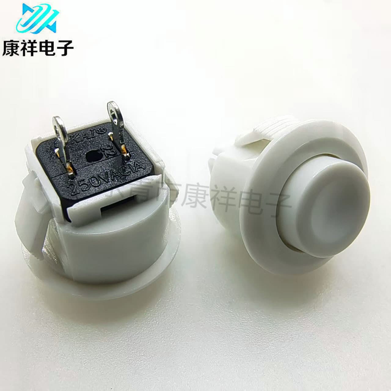 DS-500/501 Push Button Switch, Snap-in 14mm Round Head, Normally Open (NO) Momentary, Normally Closed (NC) Momentary