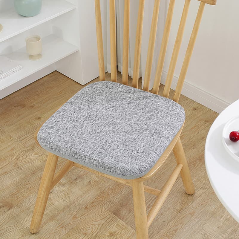 Four-season linen memory foam seat cushion, office chair cushion, non-slip student butt pad, dining chair cushion, thickened