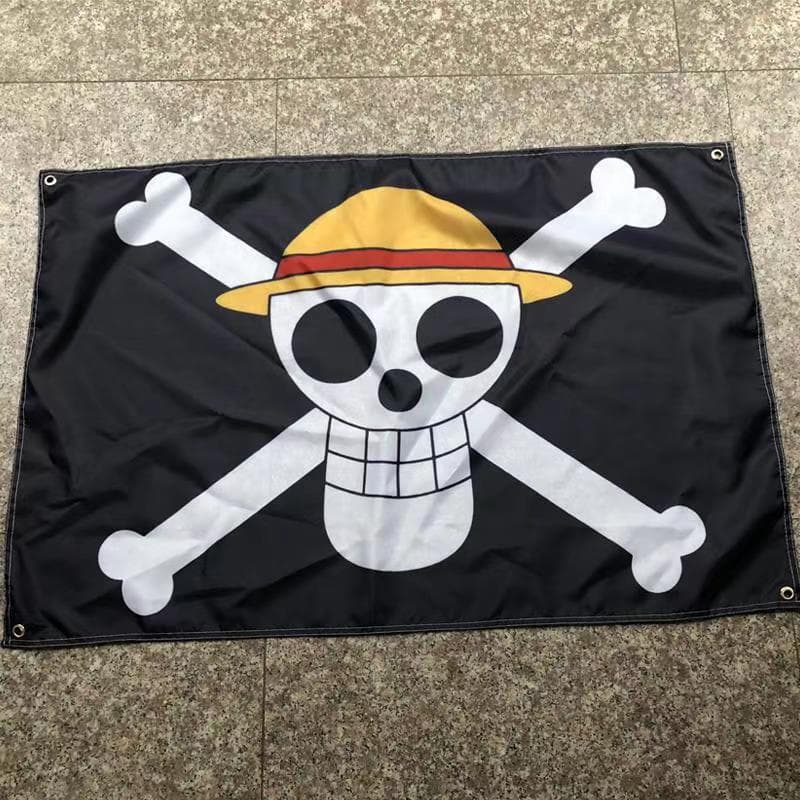Pirate Flag Jolly Roger Halloween Flag One Piece Flag Luffy Flag Anime Flag One Piece Anime Hanging Cloth Banner