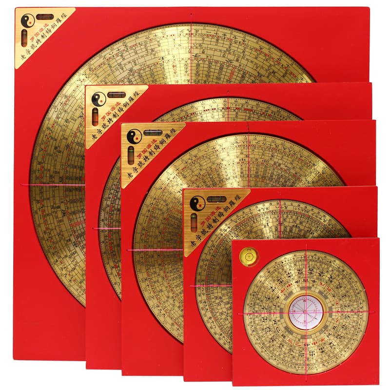 Manufacturer's spot compass, compass, high-precision copper surface compass, comprehensive three-yuan three-in-one feng shui compass compass