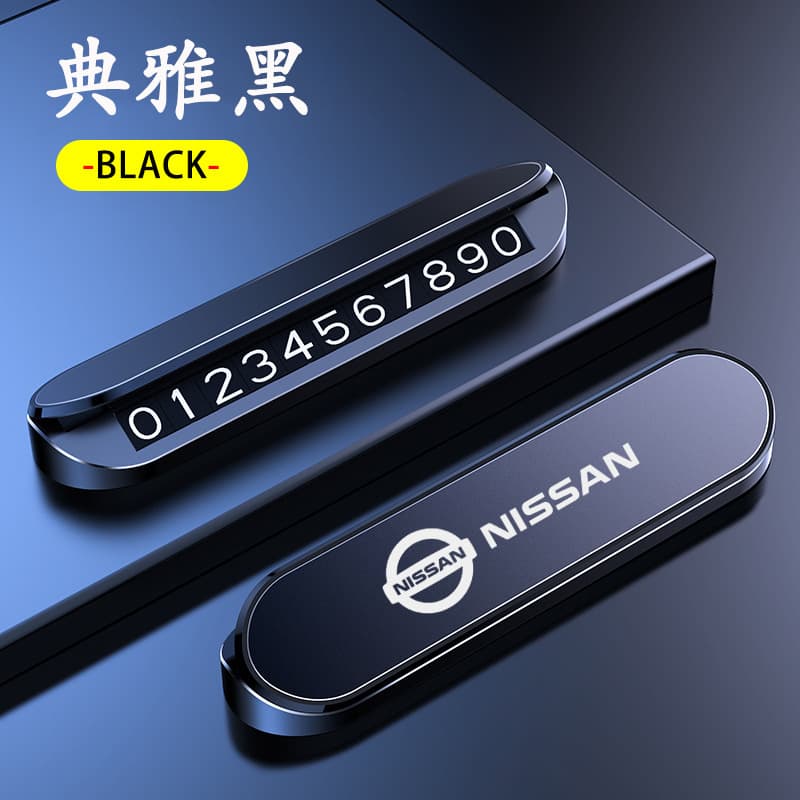 Temporary Parking Sign Aluminum Alloy Parking Phone Number Plate DIY Movable Car Phone Sign Parking Number Plate Gift Drop Shipping