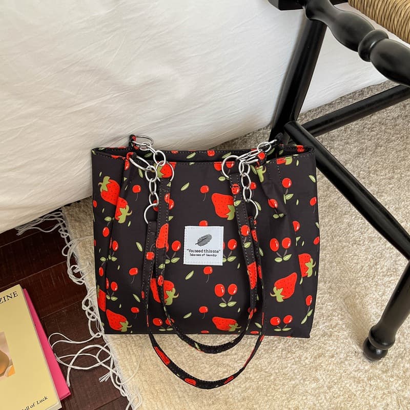 2026 New Cute Large Capacity Cloth Bag Women Cute Casual Printed Shoulder Bag Underarm Bag High Appearance Women Bag
