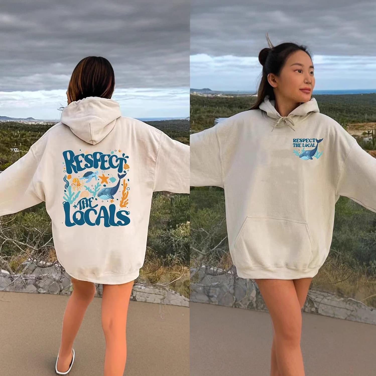 2025 Shopee Hot Selling Casual Fashion Men's Women's Personality Couple Tops Sweatshirt Loose Print