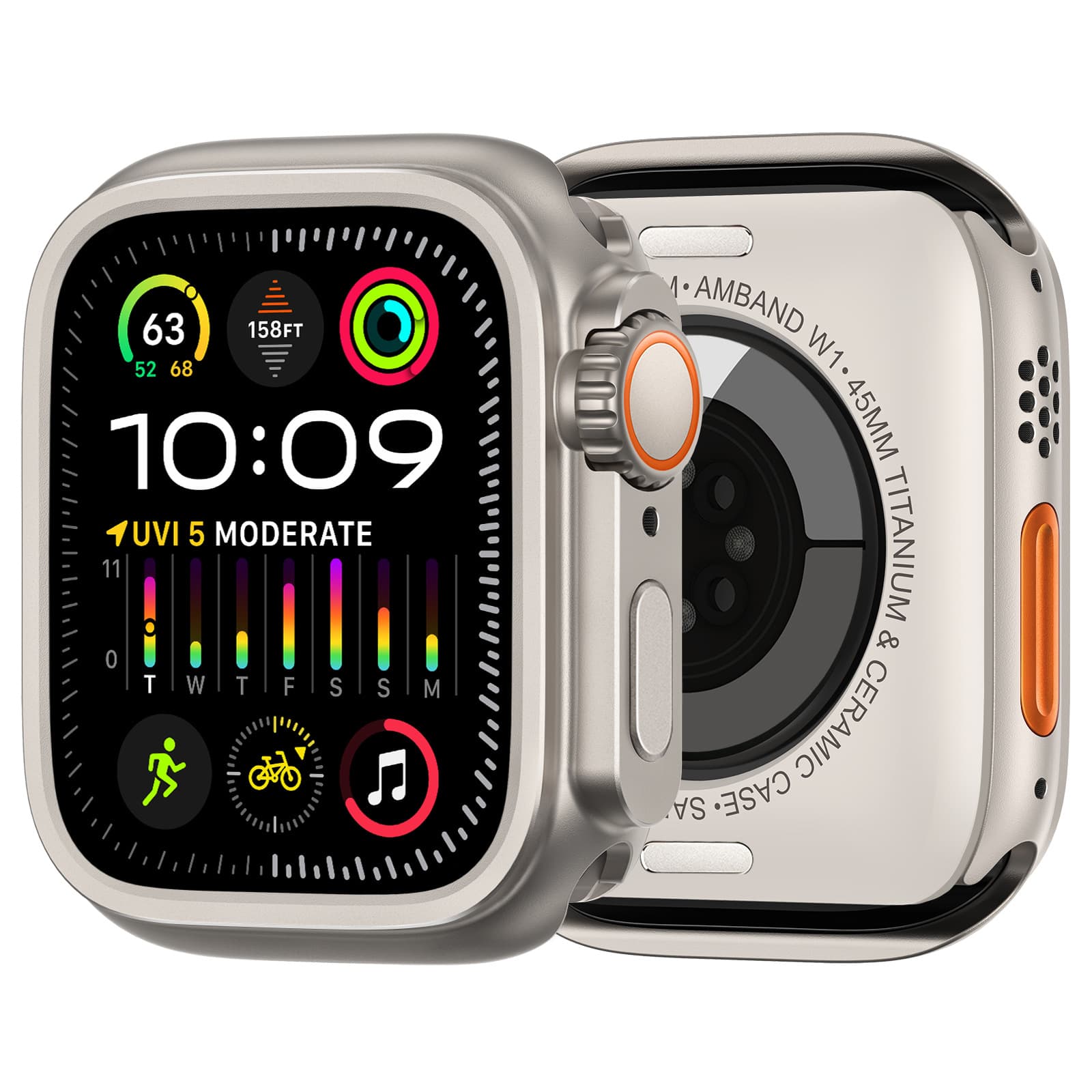 S11 Compatible Apple Watch Case, Instantly Transform to Ultra Original Metal Case Protector