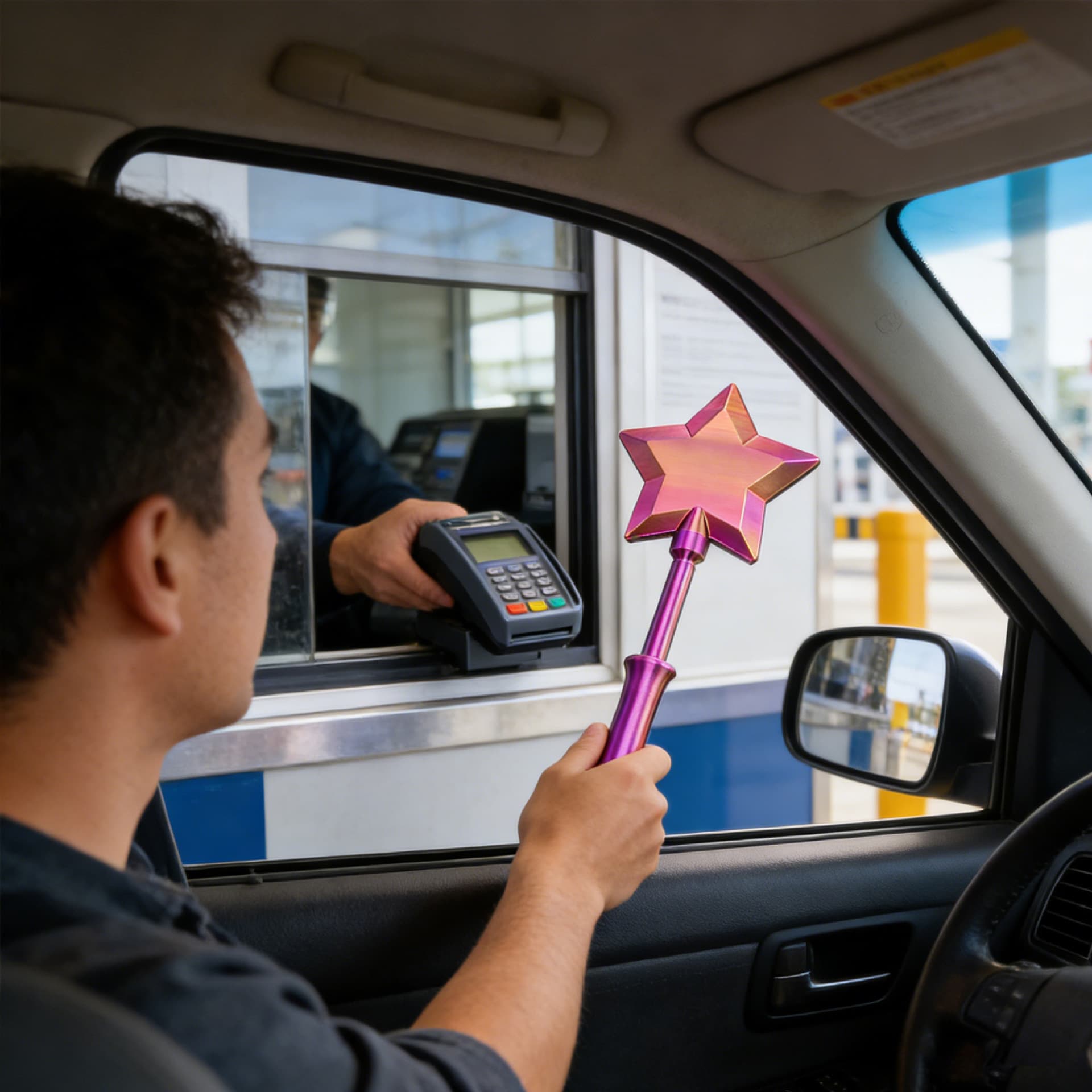 New Cross-Border 3D Printed Wand Tap to Pay Starlight Magic Wand Contactless Payment Clip