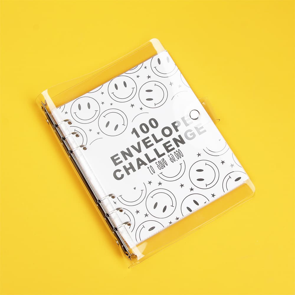 100EnvelopeChallenge Loose-Leaf Notebook 100 Days to Save Money and Savings Coloring Pages 100-Day Planner