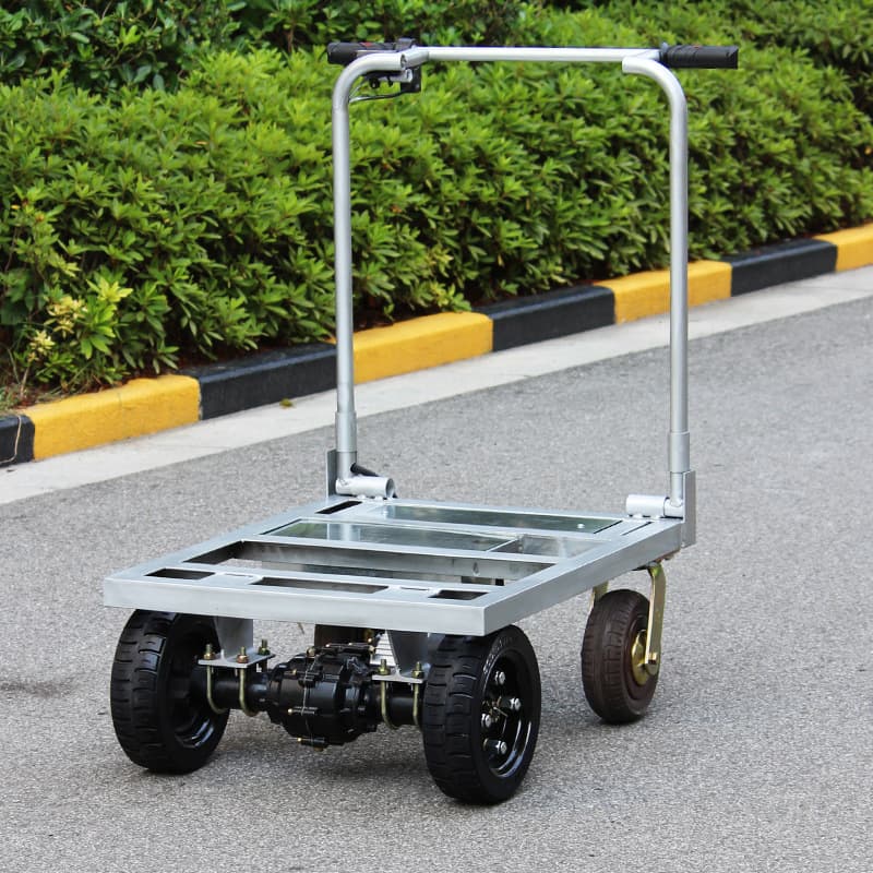 Electric handcart for hauling tiles, flatbed truck, pallet truck, elevator hauling, sand hauling, heavy-duty handcart