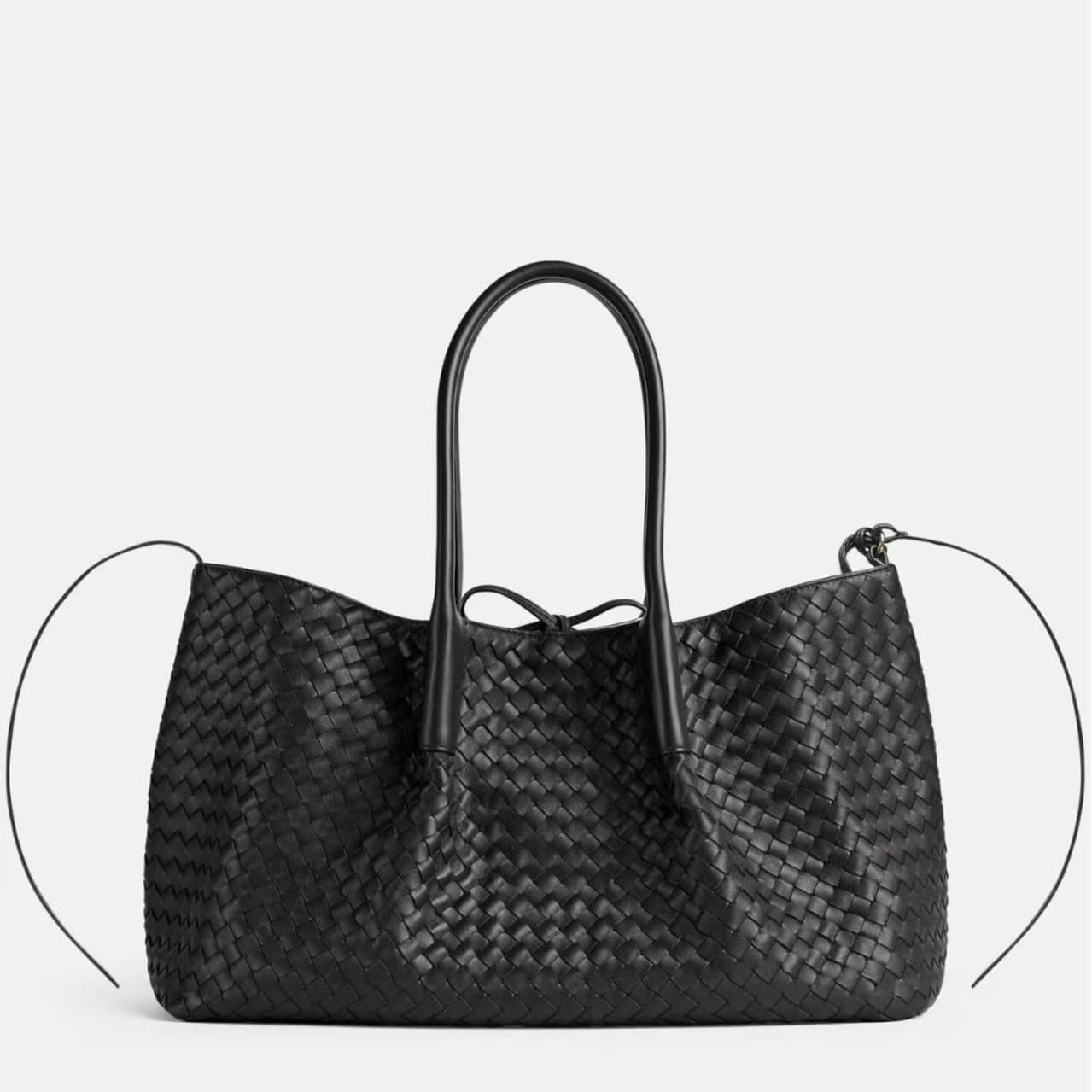 Factory Direct Sales of the New Model Handmade Genuine Leather Woven Women's Large-Capacity Shoulder Tote Bag, Double-Sided Multi-Purpose Handbag