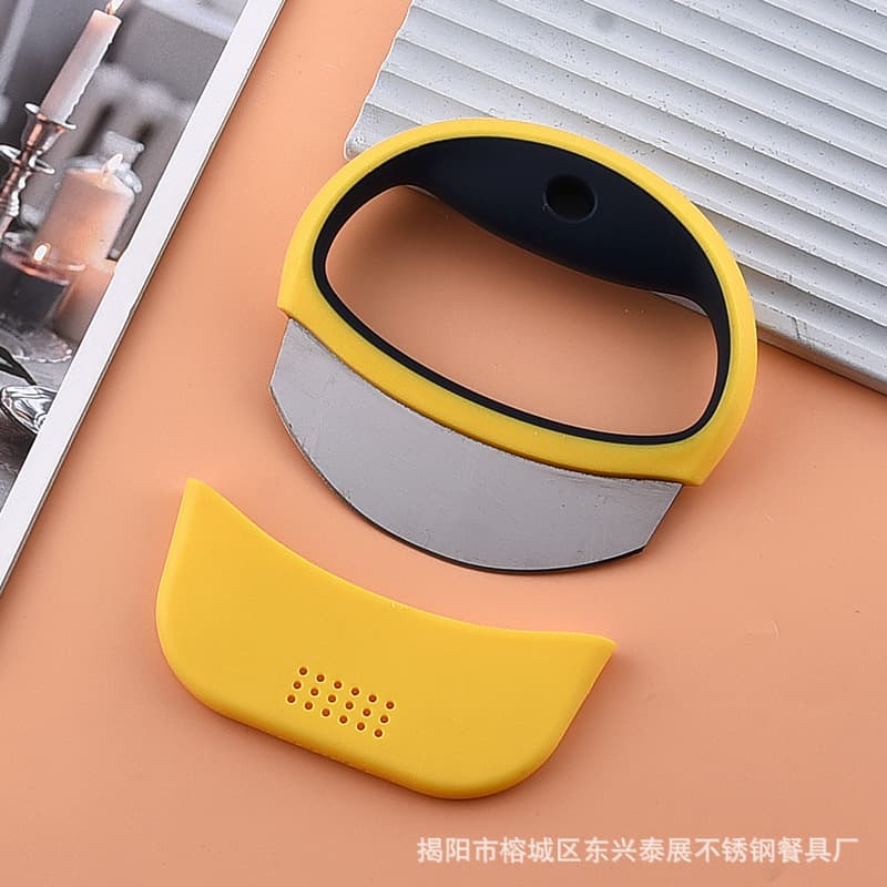 Wholesale Stainless Steel pizza Cutter Noodle Cutter Semi-circle Scraper Baking Tool pizza Cheese Knife Baking Tools