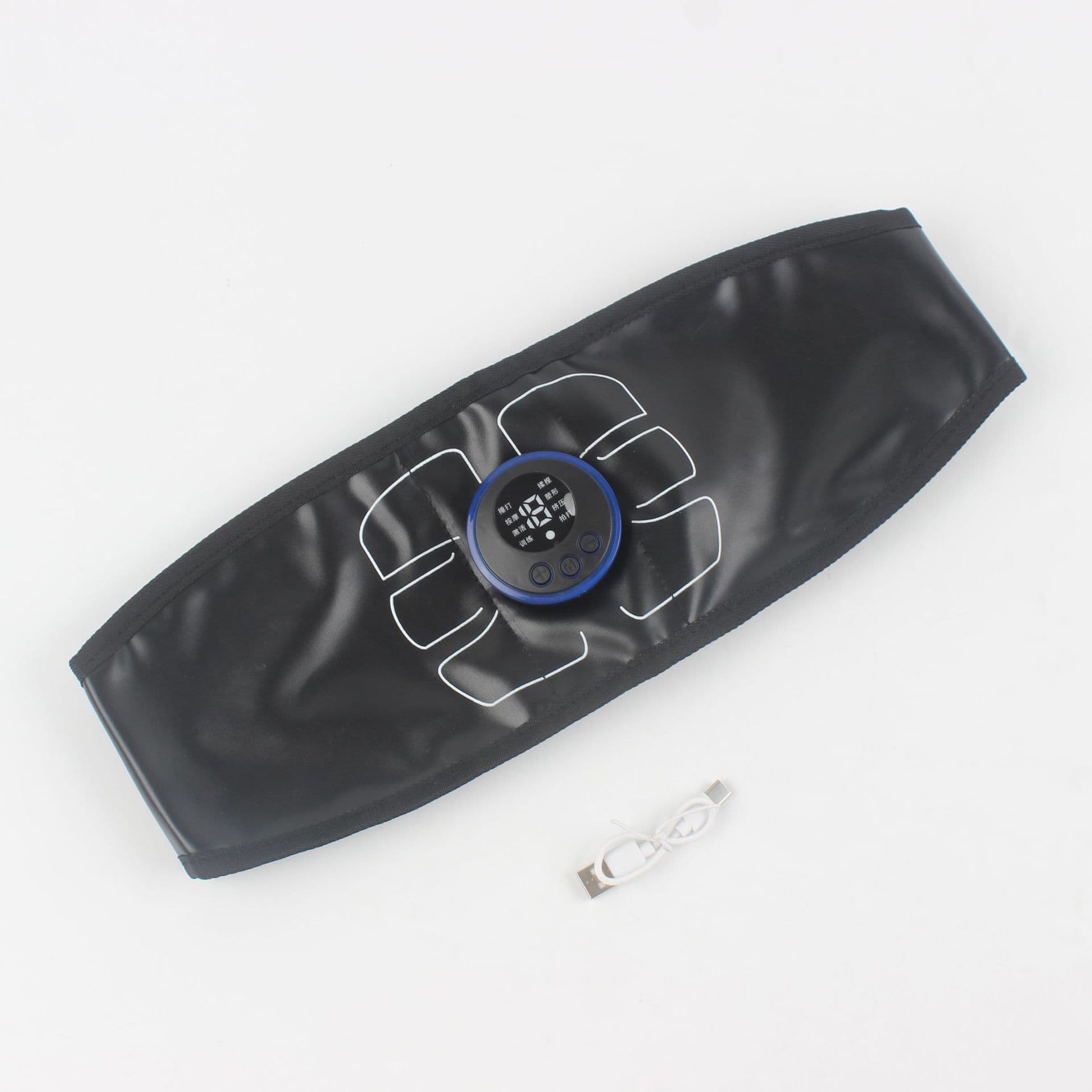 Vibration Fat Reduction Massage Belt, Micro-current Lazy Waist and Lumbar Massager, Smart Wireless Pulse Fitness Belt