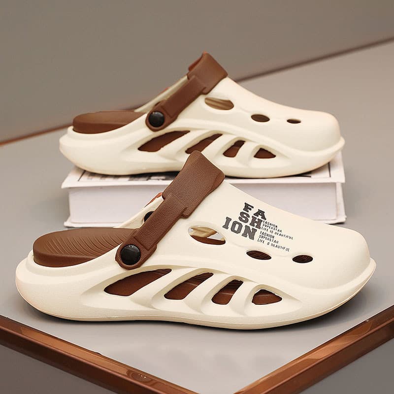 Cross-Border Crocs Couple Style Outdoor Wear-Resistant Sports Beach Fashion Men's Closed-Toe Sandals Trendy Drop Shipping