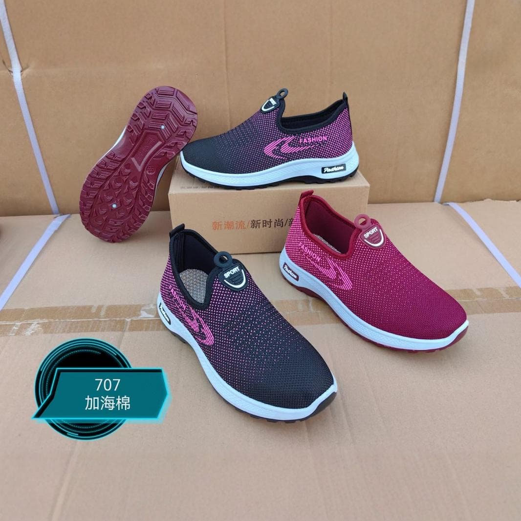 Spring and Autumn Style Single Shoes with Rubber Soles, Traditional Beijing Cloth Shoes for Women, Sports Casual Shoes, Wholesale 2024 Low-Heel Non-Slip Shoes