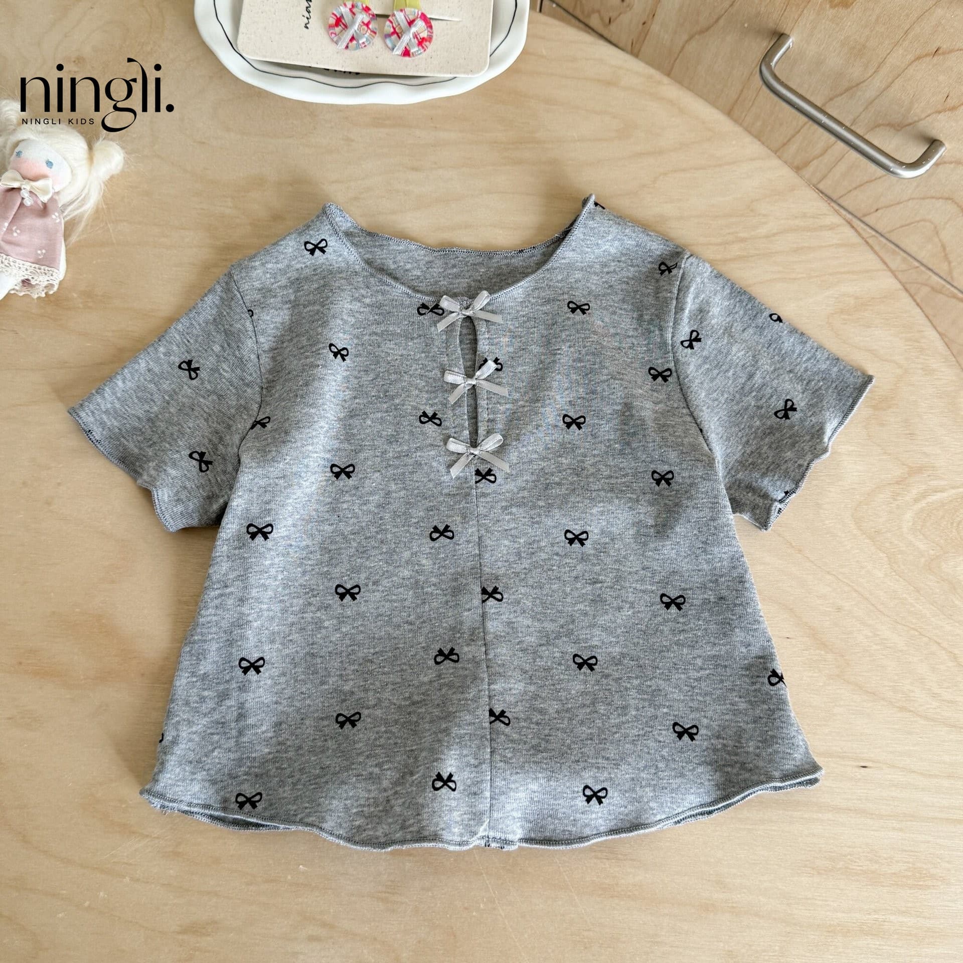 Ningli Girls Short Sleeve T-Shirt Summer Thin Style Baby Girl Top Children's T-Shirt New Summer Fashionable Baby Kids Clothing