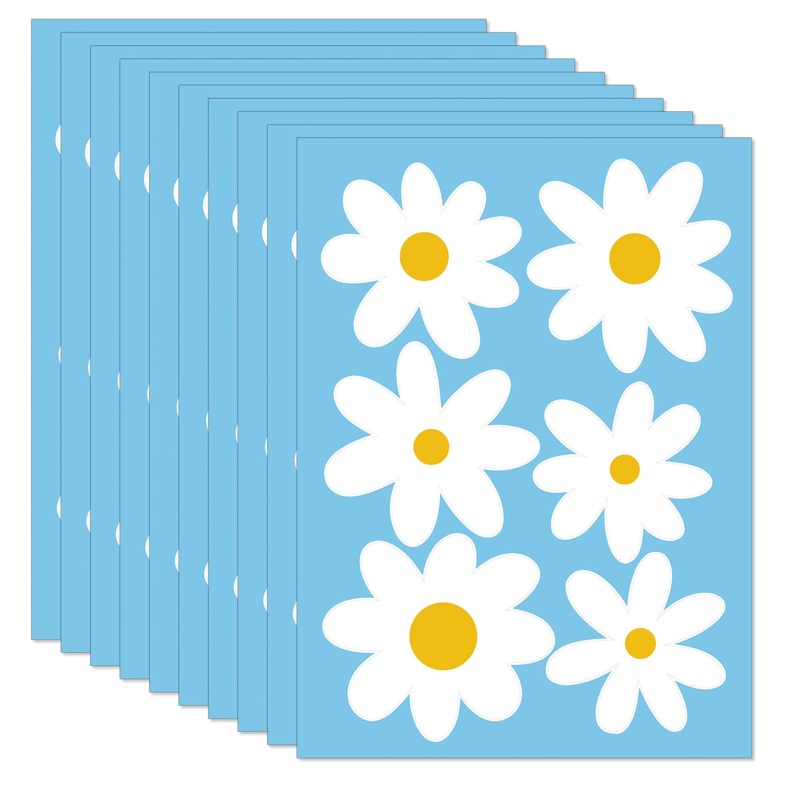 Cross-border Wall Sticker for Bedside Wall Decoration Background Wall Sticker Daisy Bedroom Wall Sticker Warm Children's Room Decal