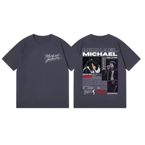 90s Classic Michael Jackson Graphic T-Shirt Fashion Rock Retro Short Sleeve Tee for Men