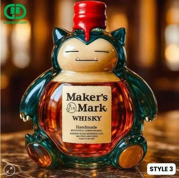 Funny French Bulldog Whiskey Bottle
