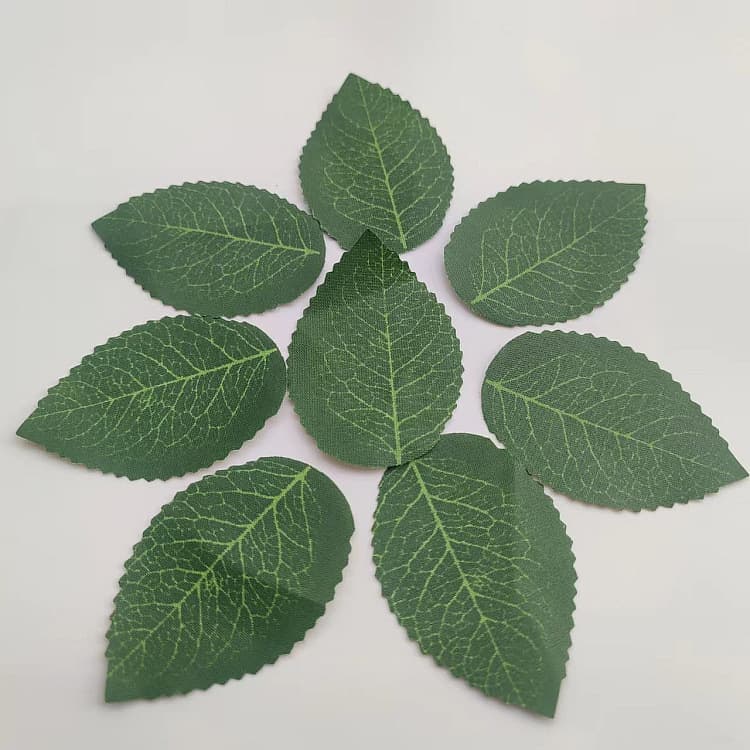 6CM Artificial Plant Leaves DIY Wreaths Candy Box Gift Box Decoration Single Rose Leaves
