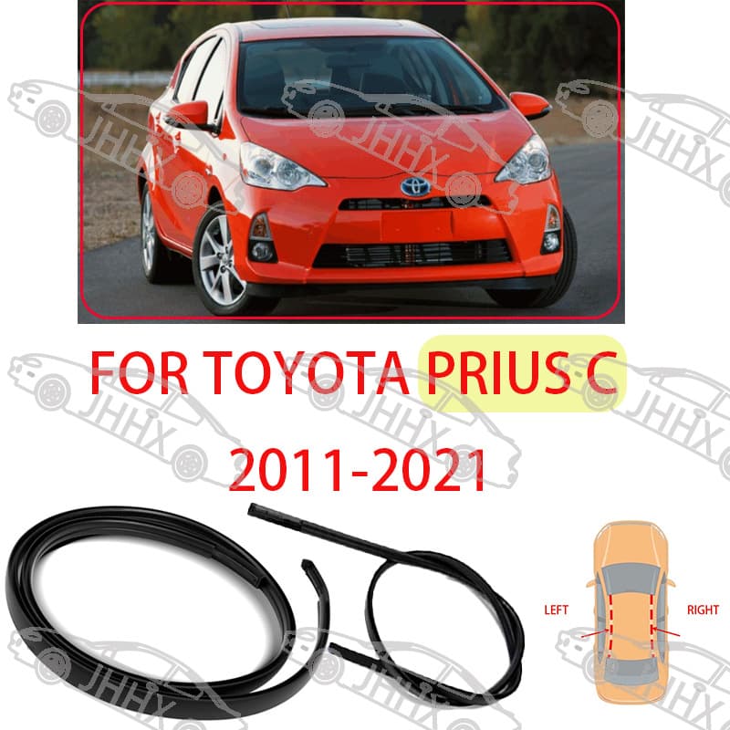 Prius C 2011-2021 Roof Drip Molding, Roof Side Waterproof Sealing Strip Decorative Trim