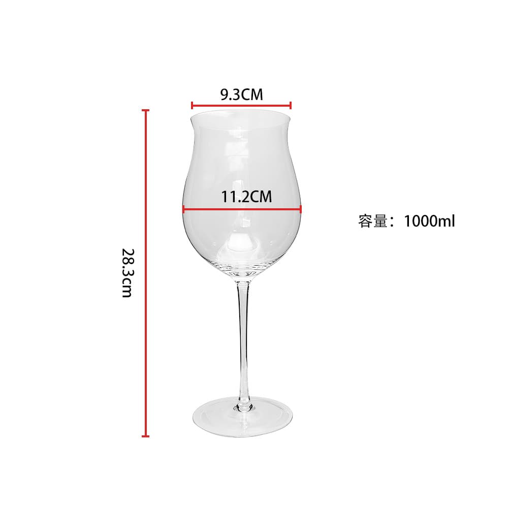 Changyuan Lead-Free Crystal Glass Red Wine Glass 1000ml Wine Goblet Stemware