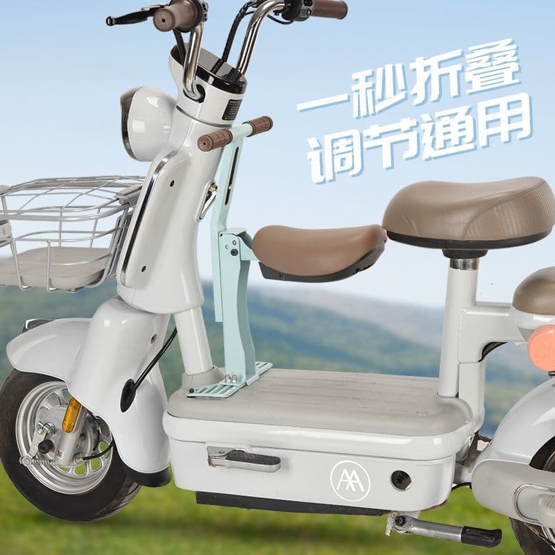 Electric vehicle child seat, front-mounted foldable electric scooter/pedicab universal baby seat/children's stool factory