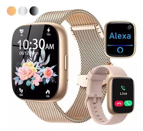 Smart Watch IDW26 Bluetooth Calling Alexa Assistant Heart Rate Blood Pressure Sleep Health Multi-Sport Watch Cross-Border