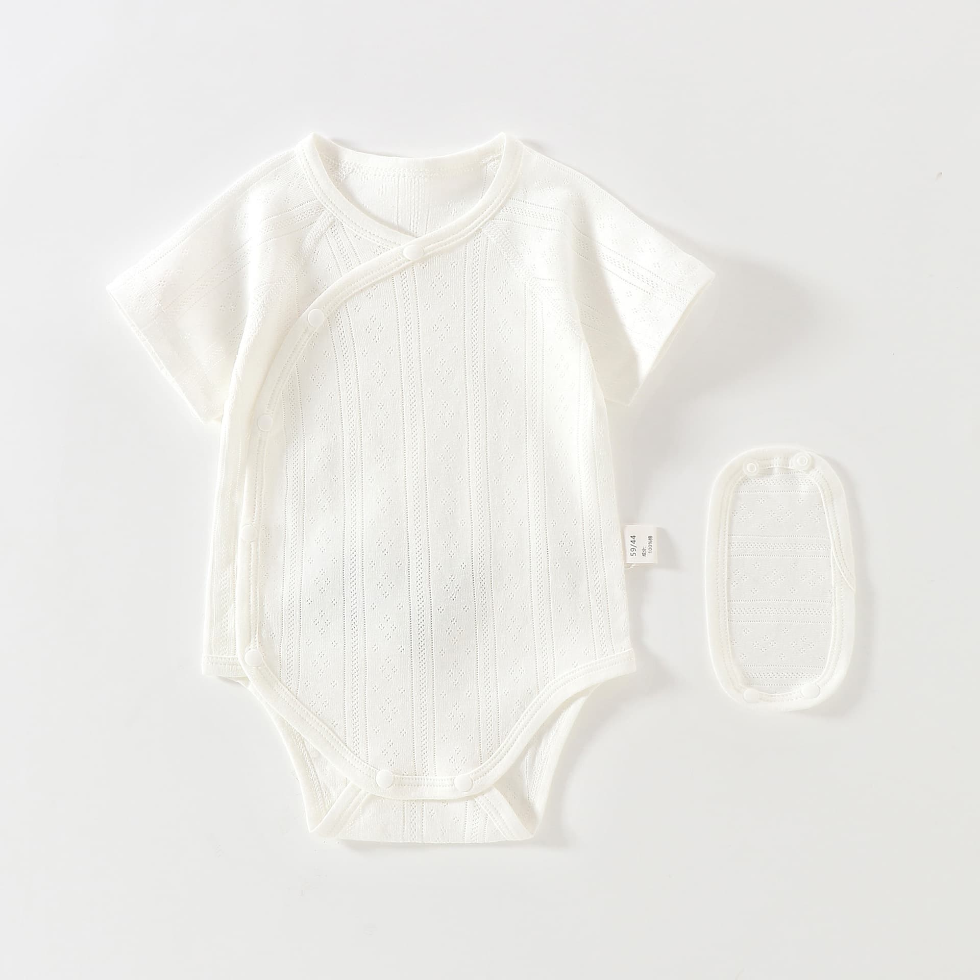 Baby Cotton Short-Sleeve Bodysuit Summer Style, Class A Infant Onesie Crawling Suit