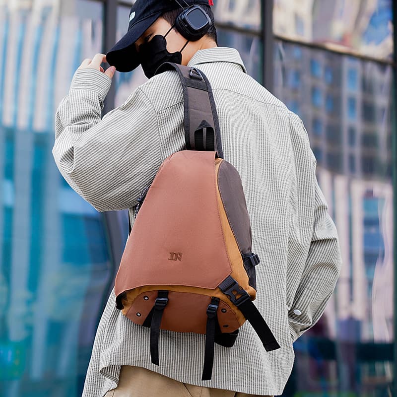 Crossbody New Style Archery Bag Oxford Cloth Men's Cycling Shoulder Bag Functional Sling Bag Women's Large Capacity Chest Bag Men's Fashion