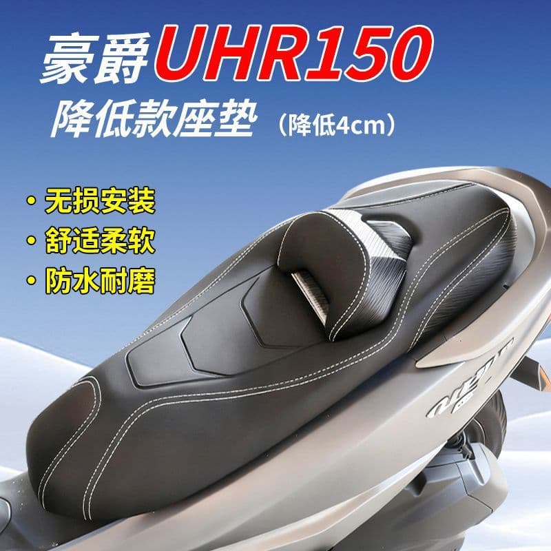 Clearance Price Haojue UHR/UFR 20-24 Model Lowered Seat Assembly with Backrest Motorcycle Seat Cushion