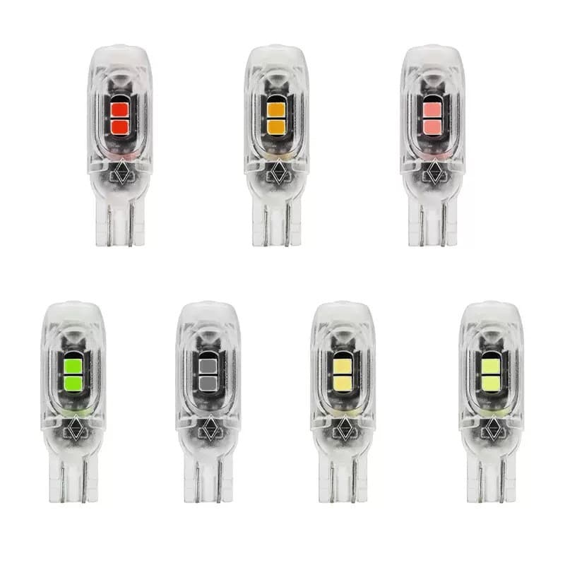 Parking lights T10 2835 5-lamp automotive LED small lights, high temperature resistant lens, roof lights, full light transmission, high brightness.