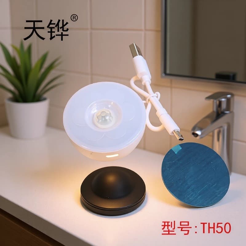 51mm infrared induction rechargeable night light PC material SENSOR induction night light mini PIR induction night light