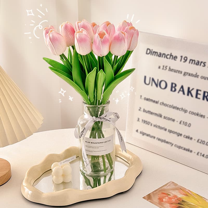 Wholesale artificial flower room decorations, tulips, flower ornaments, eternal bouquets, artificial flower ornaments, drop shipping