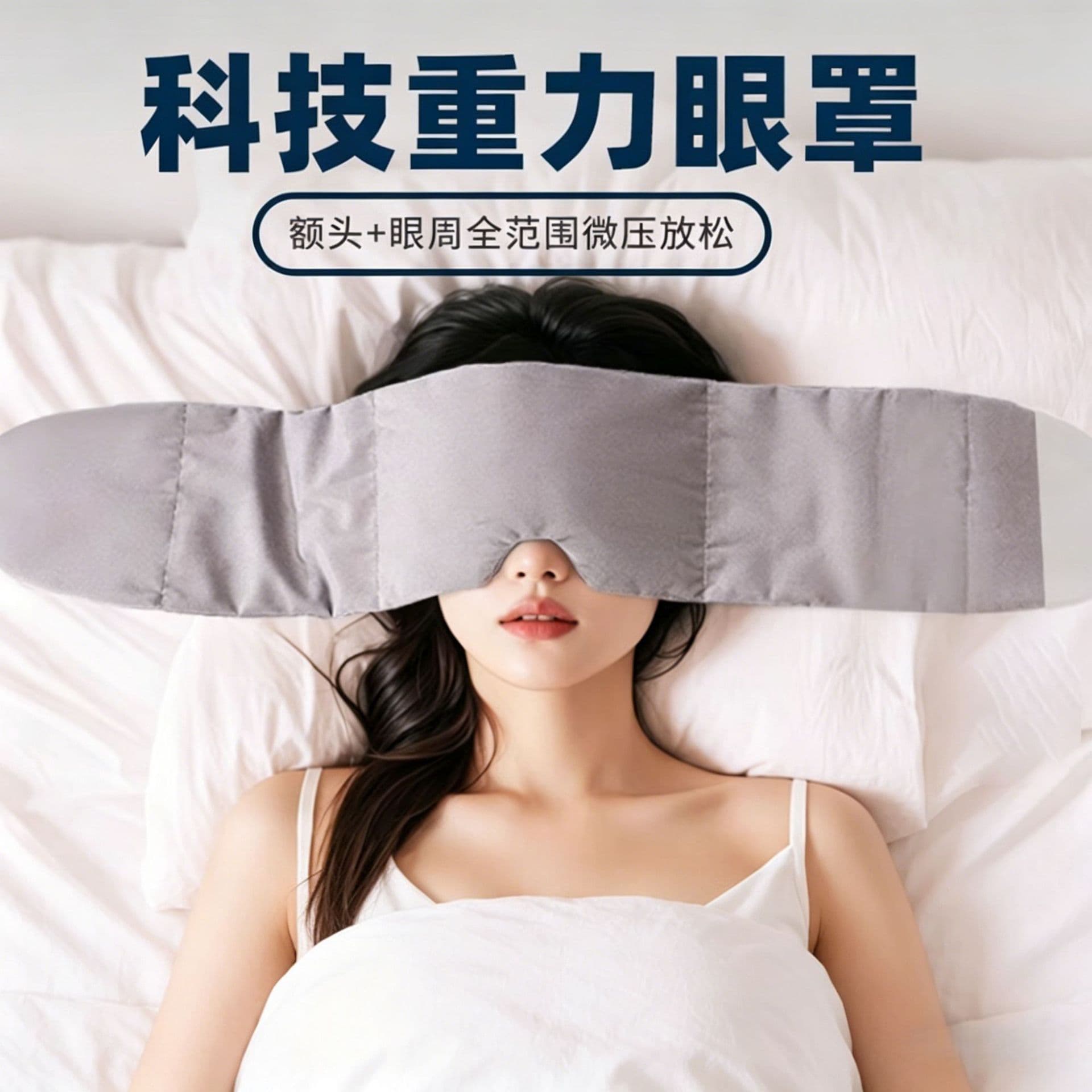Tech Gravity Eye Mask for Sleep, Light-Blocking, Fatigue Relief, Micro-Pressure Sleep Aid, Men's Nap Essential, Women's Sleep Eye Mask