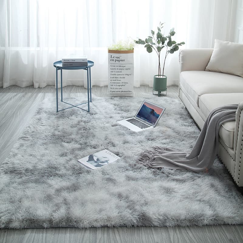 Cross-Border Amazon Living Room Carpet Silk Wool Tie-Dye Sofa Coffee Table Floor Mat Home Plush Foot Mat Bedroom Bedside Blanket