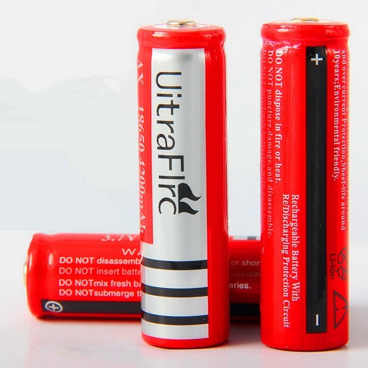 Li-ion Battery 18650 4200mAh Button Top High-Power Flashlight Rechargeable Battery 3.7V