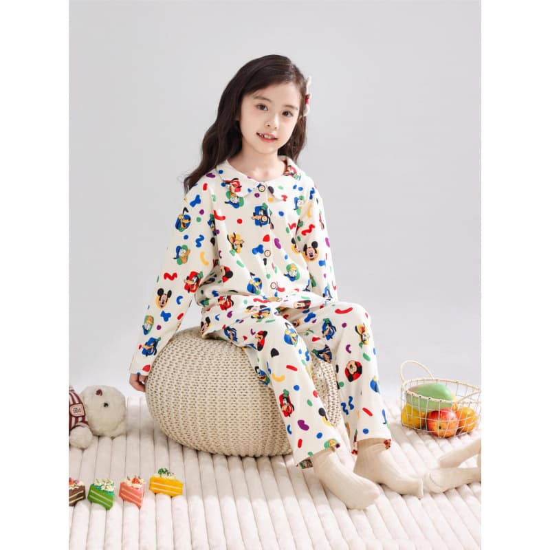 Children's Pajamas Boys Autumn Thermal Underwear Set Girls Warm Underwear Wool Silk Cardigan Homewear Kids Clothing