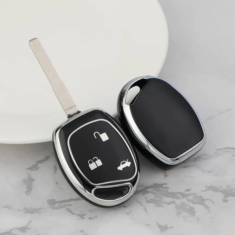 Ford New Generation Full Shun Key Cover Genuine Leather Remote Controller Shell Car Accessories Suitable for Jiangling Ford EV