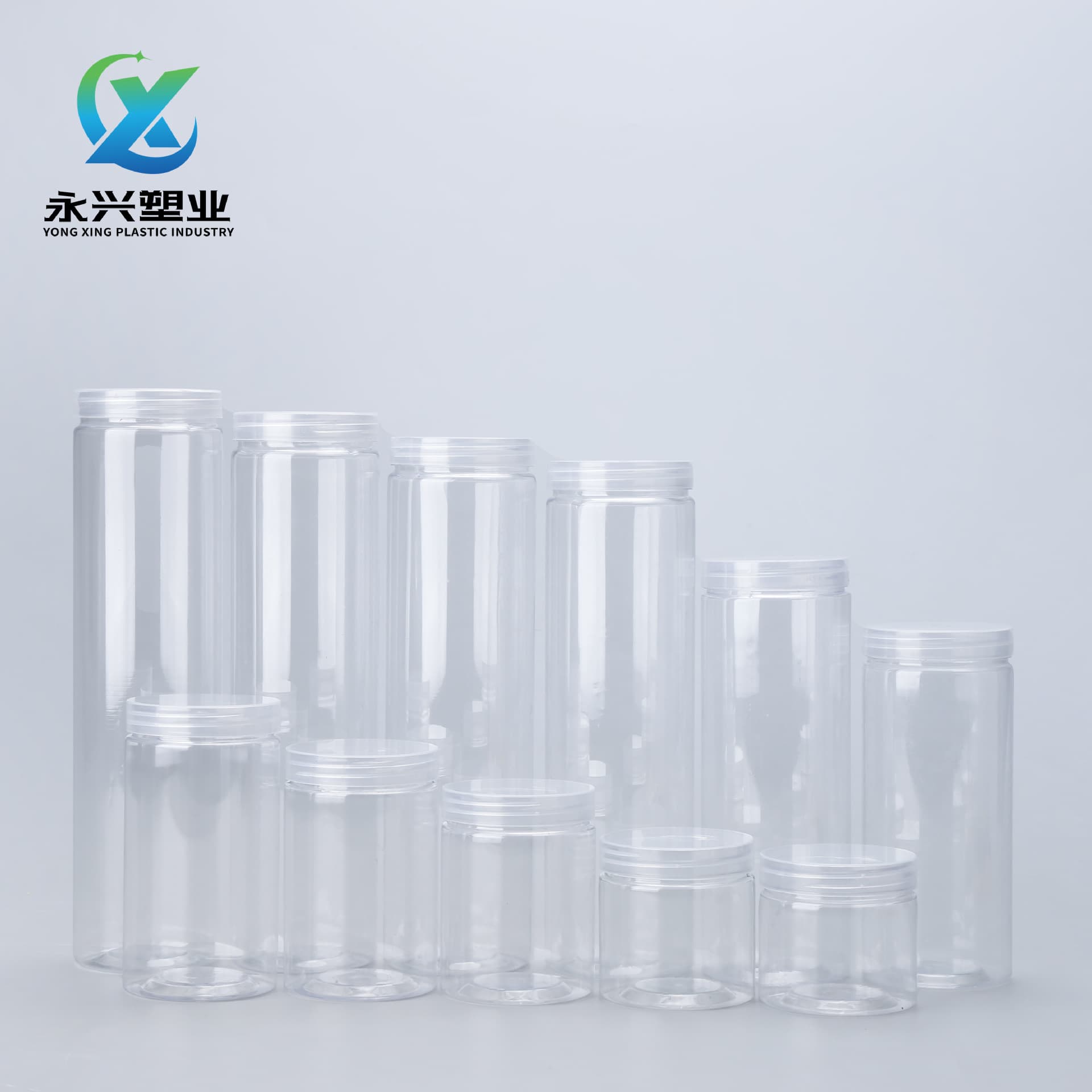 Strictly Selected 65-Tooth Clear Plastic Jar 65*100 Flower Tea Jar Screw Lid Wide Mouth Snack Jar 65*85 Nut Jar