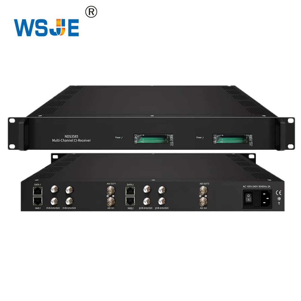 4-channel cable satellite large card receiver DVB-S2 four-channel CI large card receiver hotel digital TV