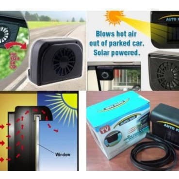 Car fan solar auto cool fan cooler (3 specifications available)