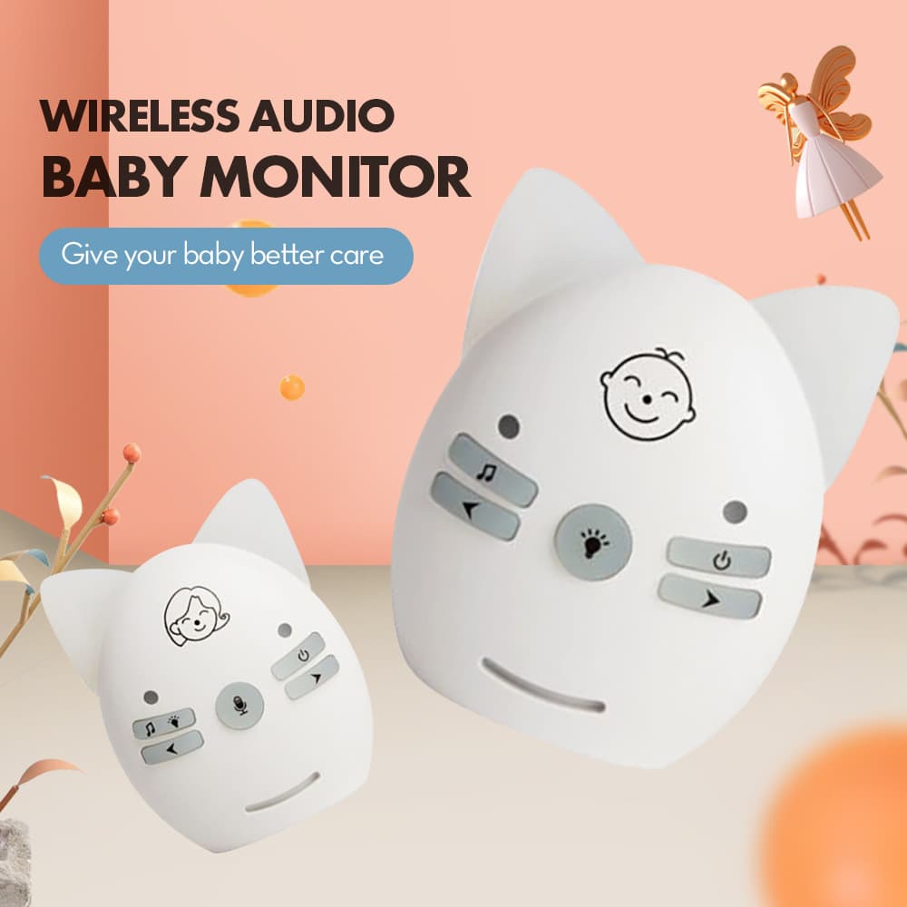 Specialized cross-border wireless baby monitor, two-way intercom, night light, sleep aid, music, home care intercom
