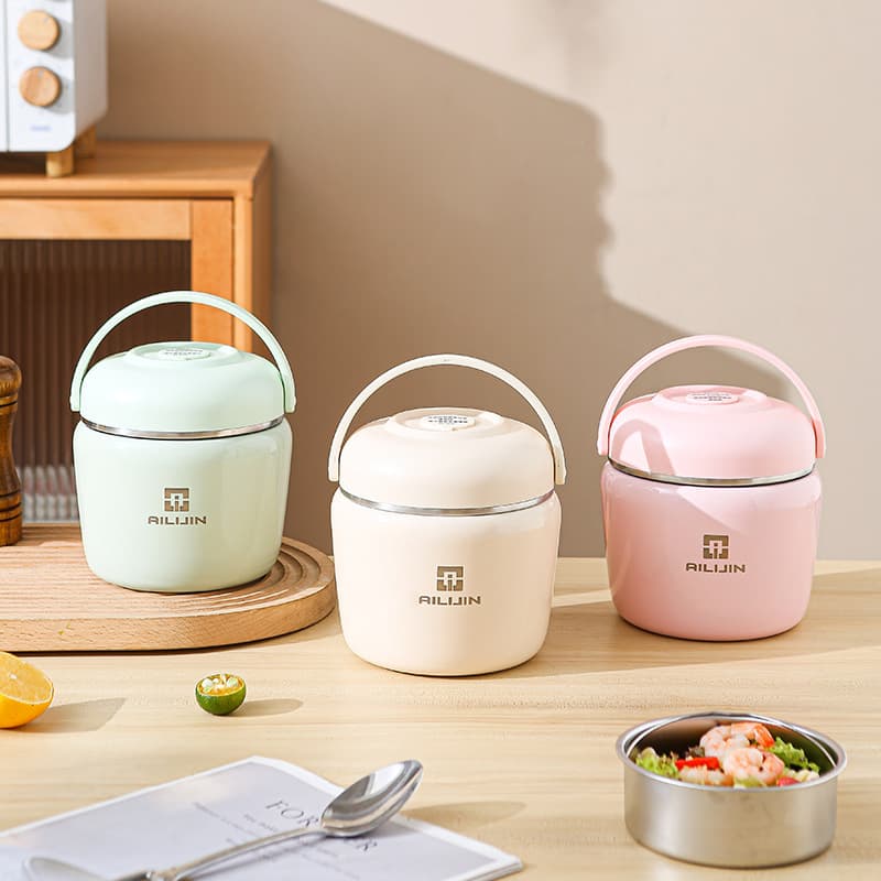 ✅ Airikin Fully Vacuum Insulated Cooker with Electric Heating - Portable Large Capacity Layered Thermal Container as Gift