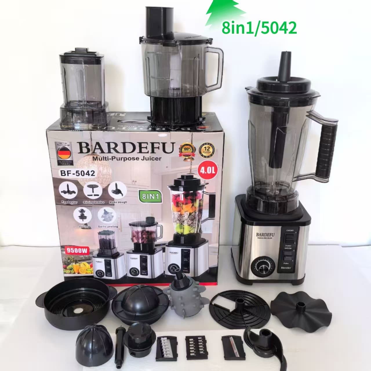 4L8in1blender cross-border North American and European stainless steel large capacity metal wall breaker meat grinder juicer