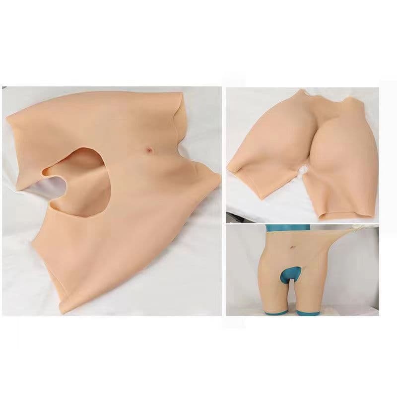 Factory Direct Silicone Fake Vagina Pants, Hip and Buttock Enhancer for Crossdressers, Insertable Fake Vagina, Drop Shipping Available