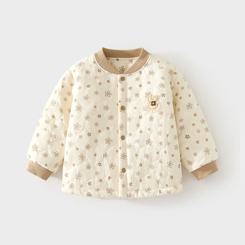 Thick quilted cotton-padded top for babies, boys and girls, warm inner layer, 120g, for infants and children, autumn and winter cotton-padded jacket/underwear.