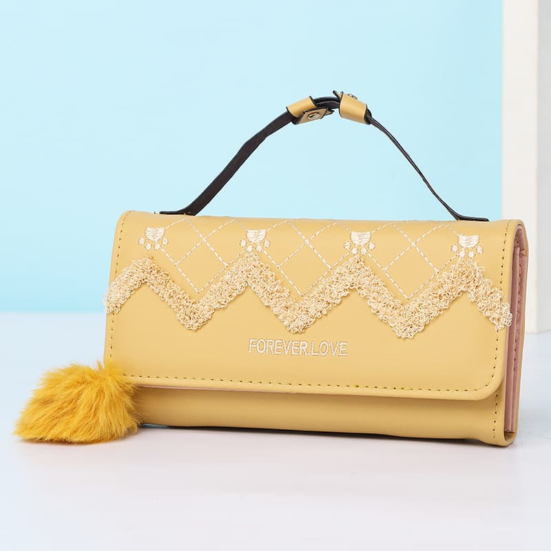 2025 New Women's Wallet Long Simple Fashion Handbag Multifunctional Coin Card Holder Korean Version Mobile Wallet