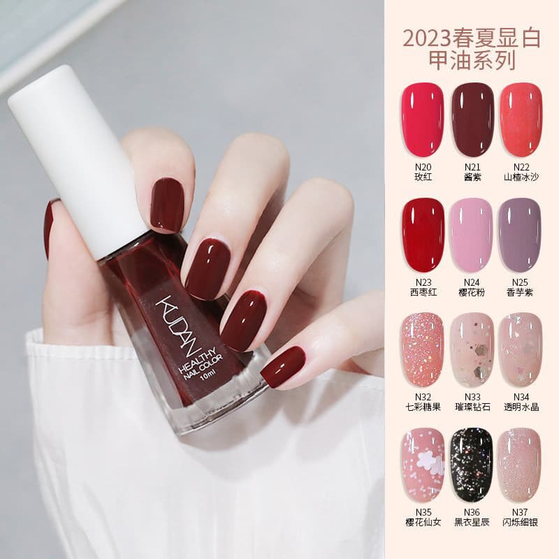 Nail Polish New Model Water-Based Peelable Glitter Nail Polish Xiaohongshu Popular Nail Polish No-Bake Long-Lasting Wholesale